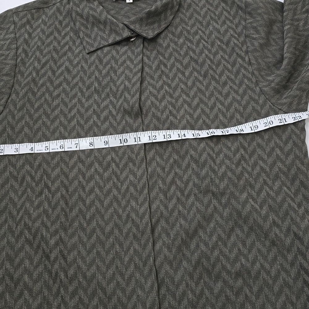 OPUS 204 SEATTLE VINTAGE LAGENLOOK Women's WOOL Chevron Coat L - Picture 4 of 8